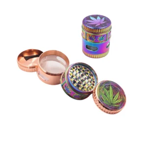 4pc Iridiscent Zinc Grinder