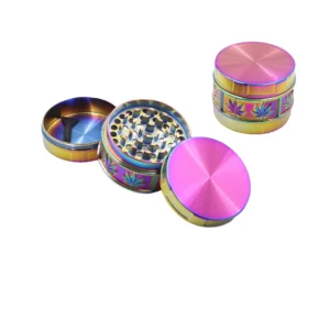3pc Iridescent Zinc Grinder