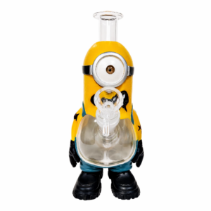 9.84 * 4.72 In Cute Minion Cartoon Silicone Glass Water Pipe TD016