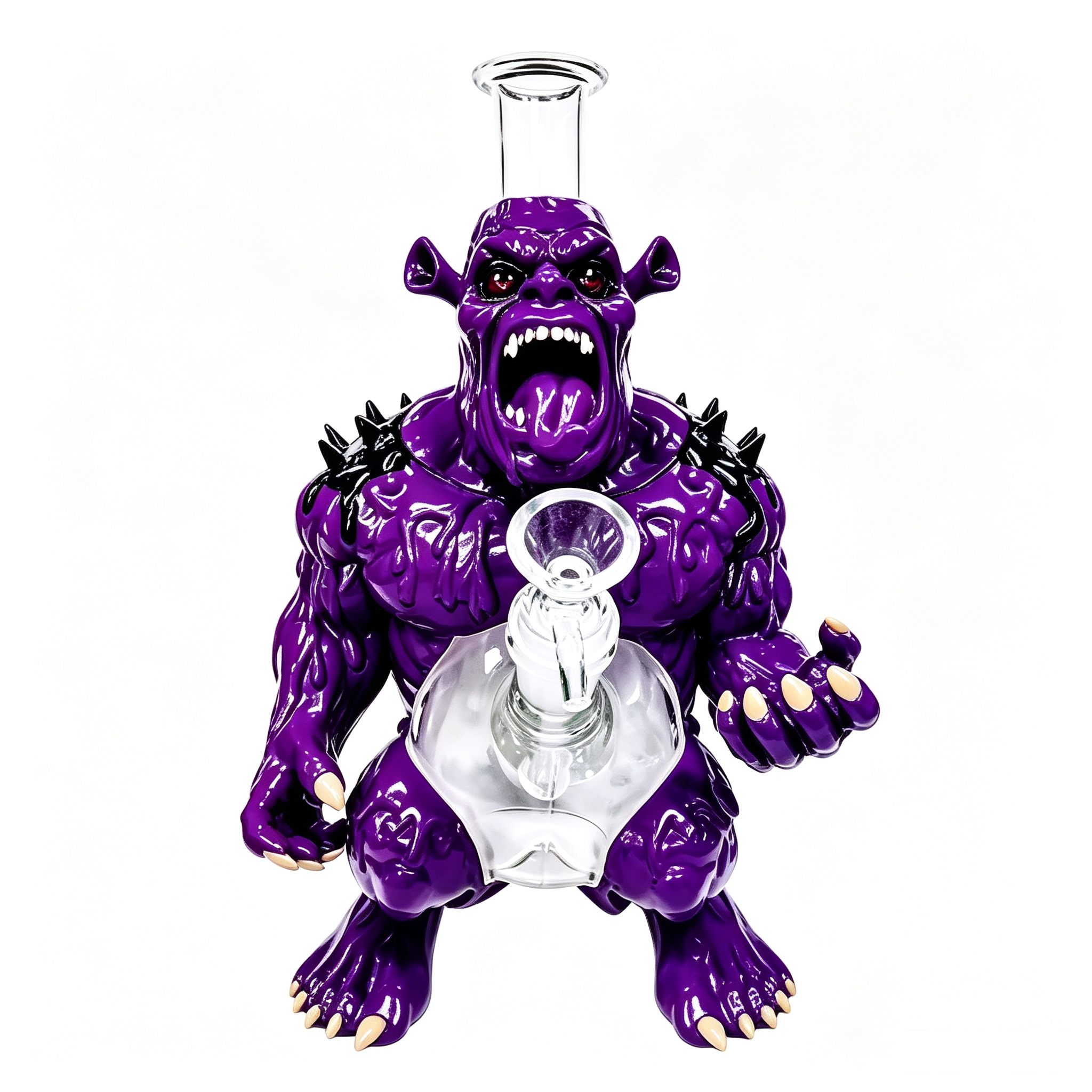 10.63 Inch Monster Orc Silicone Glass Water Pipe TD018