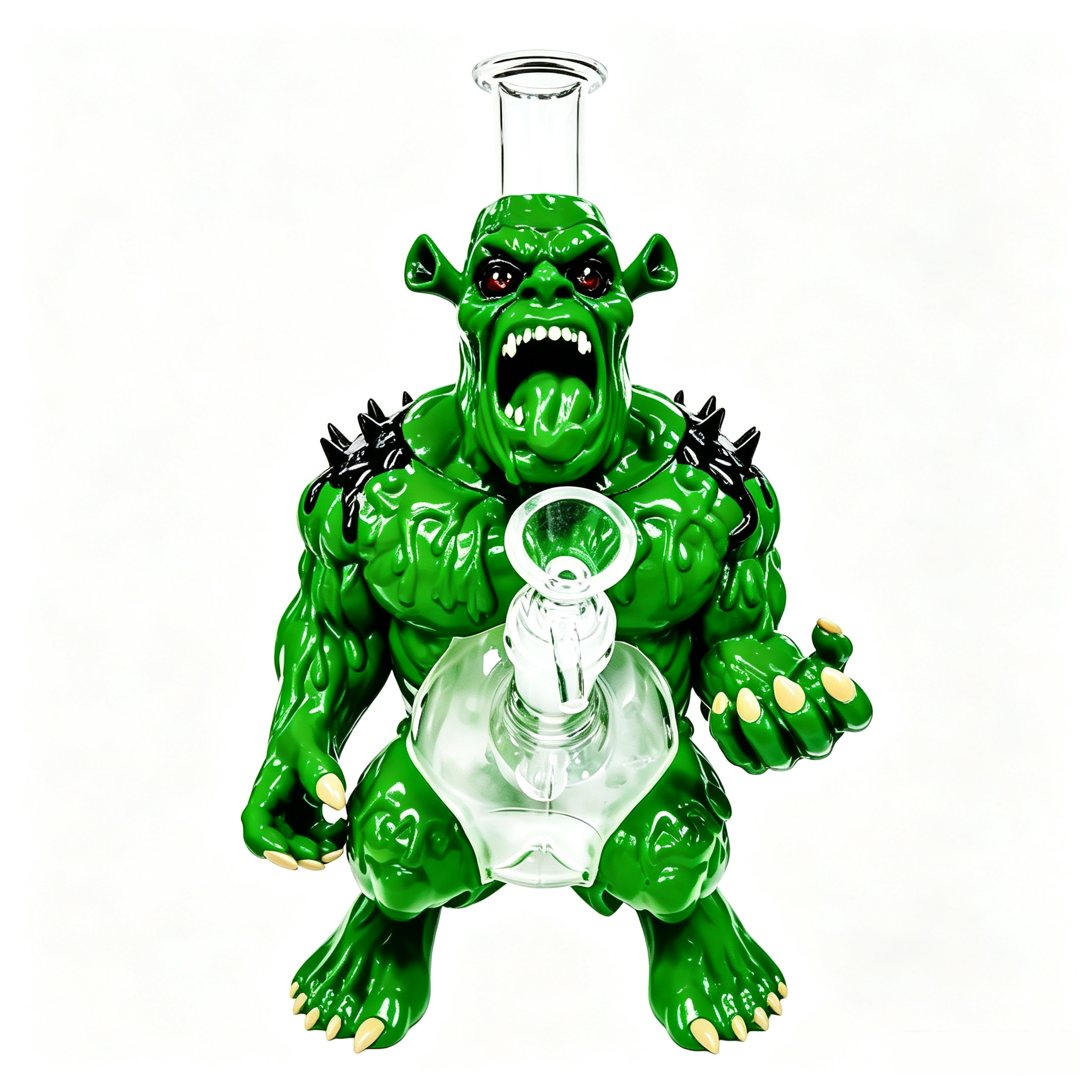 10.63 Inch Monster Orc Silicone Glass Water Pipe TD018 - Image 3
