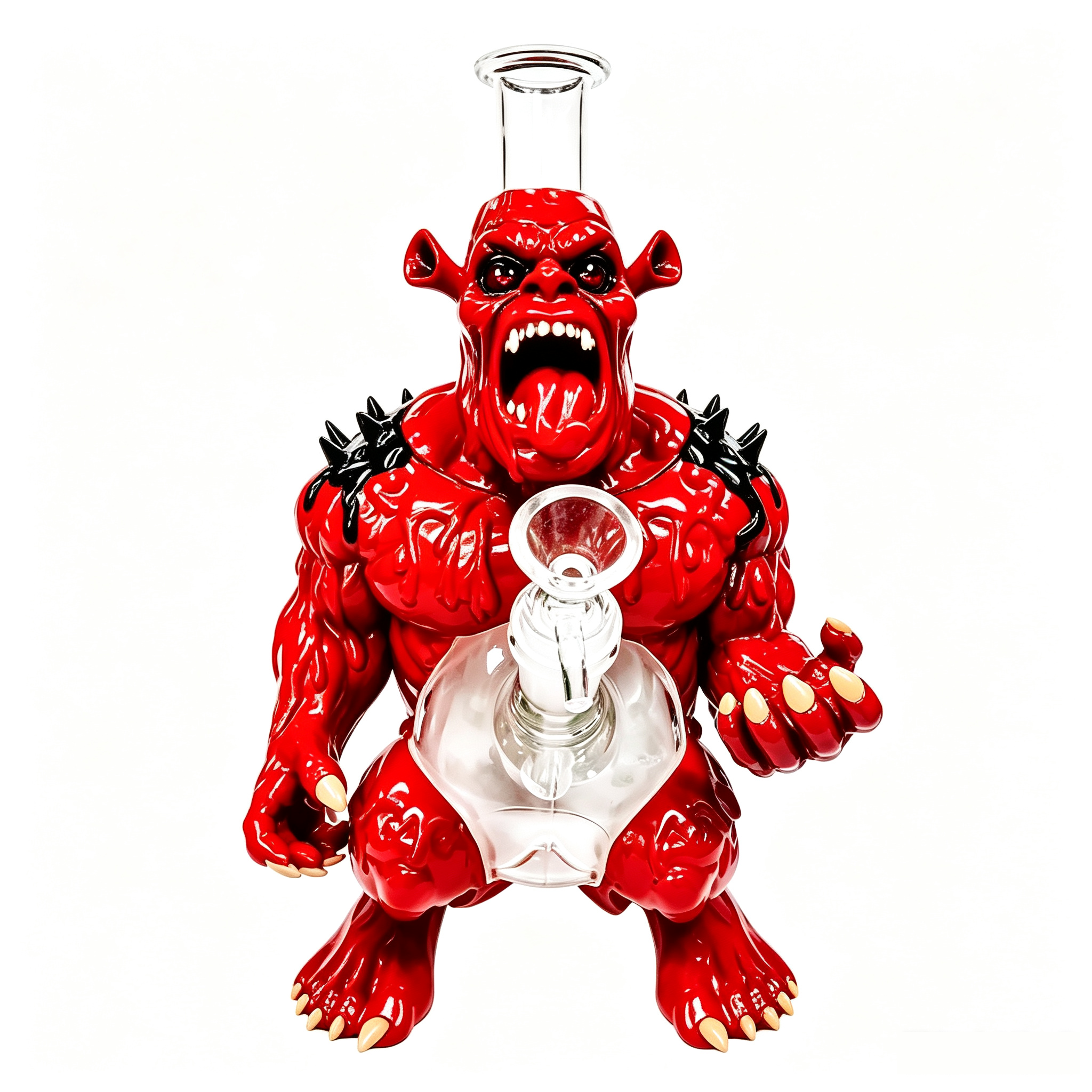 10.63 Inch Monster Orc Silicone Glass Water Pipe TD018 - Image 4