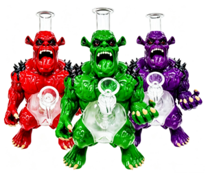 10.63 Inch Monster Orc Silicone Glass Water Pipe TD018