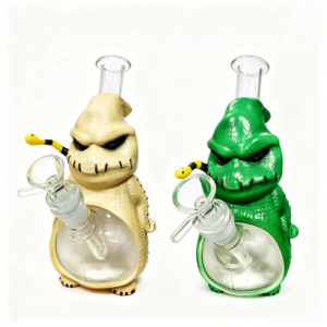 8.66 Inch Oogie Boogie Cartoon Silicone Glass Water Pipe TD019