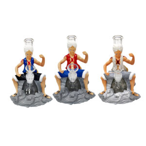 7.87 Inch Anime Nika Luffy Cartoon Silicone Glass Water Pipe