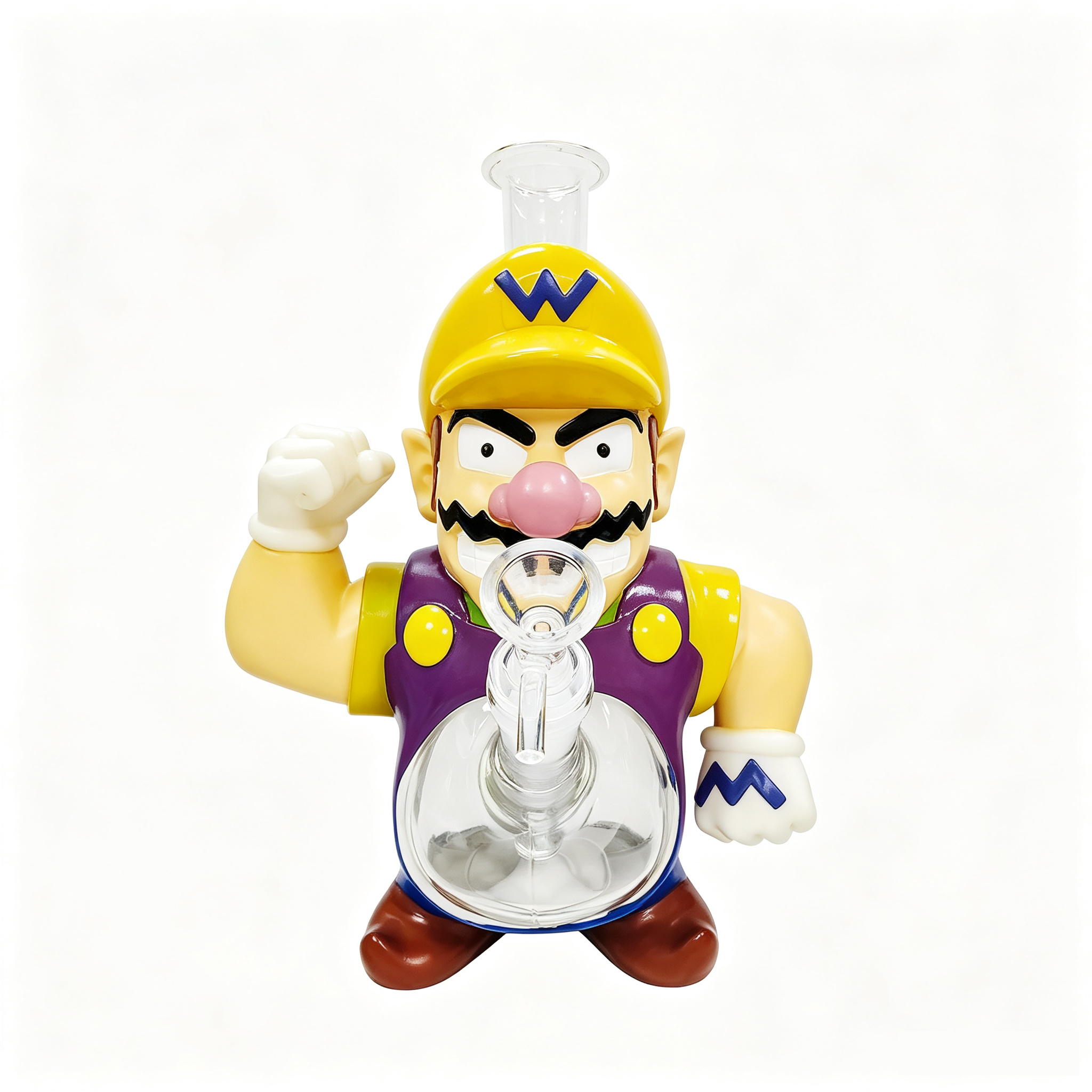 9.25 Inch Wario Cartoon Silicone Glass Water Pipe TD022