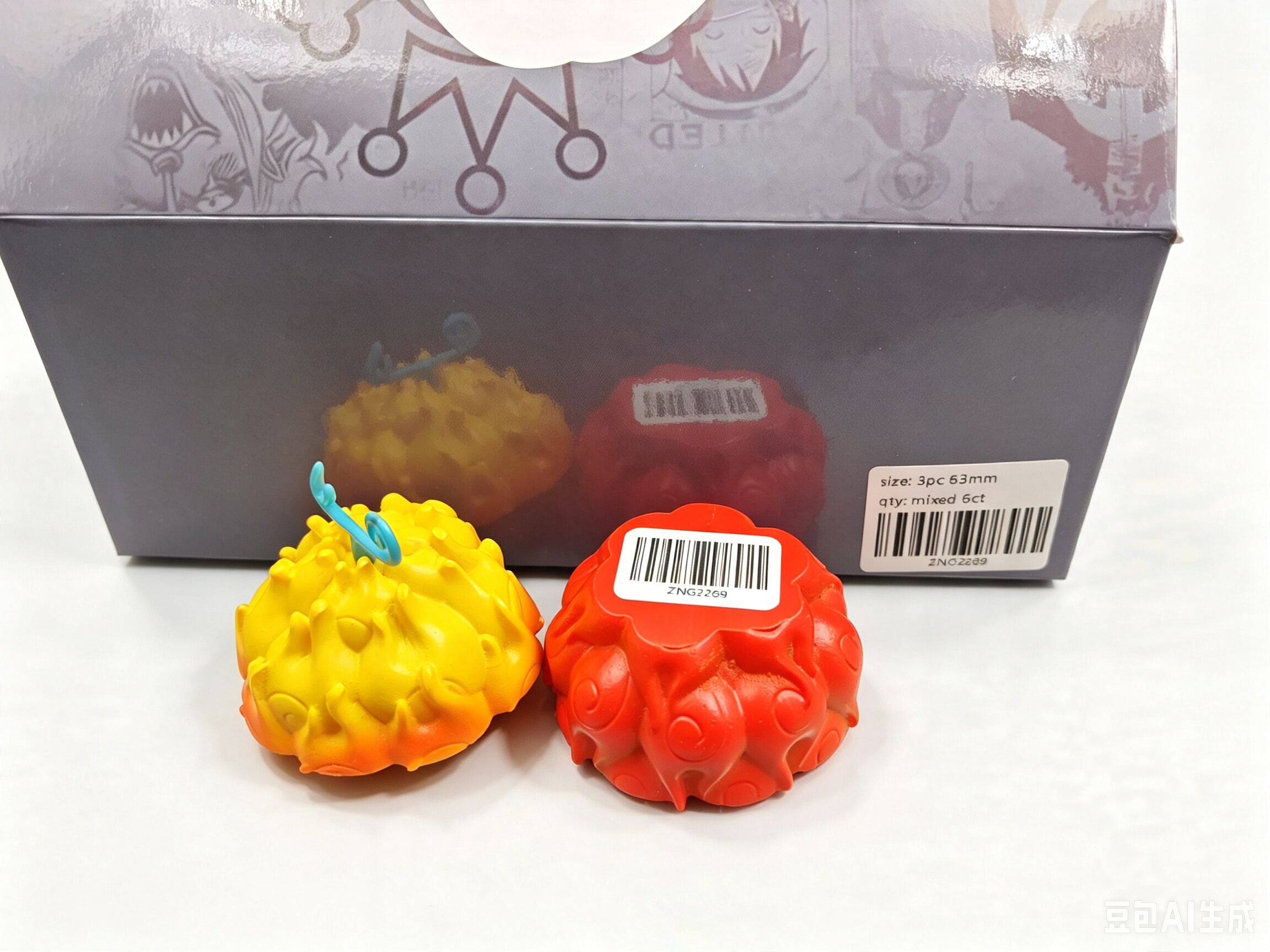 One Piece Devil Fruit Zinc Alloy Herb Grinder, 3 Layers 63×73mm Anime Spice Crusher for Fans Collection ZNG2269