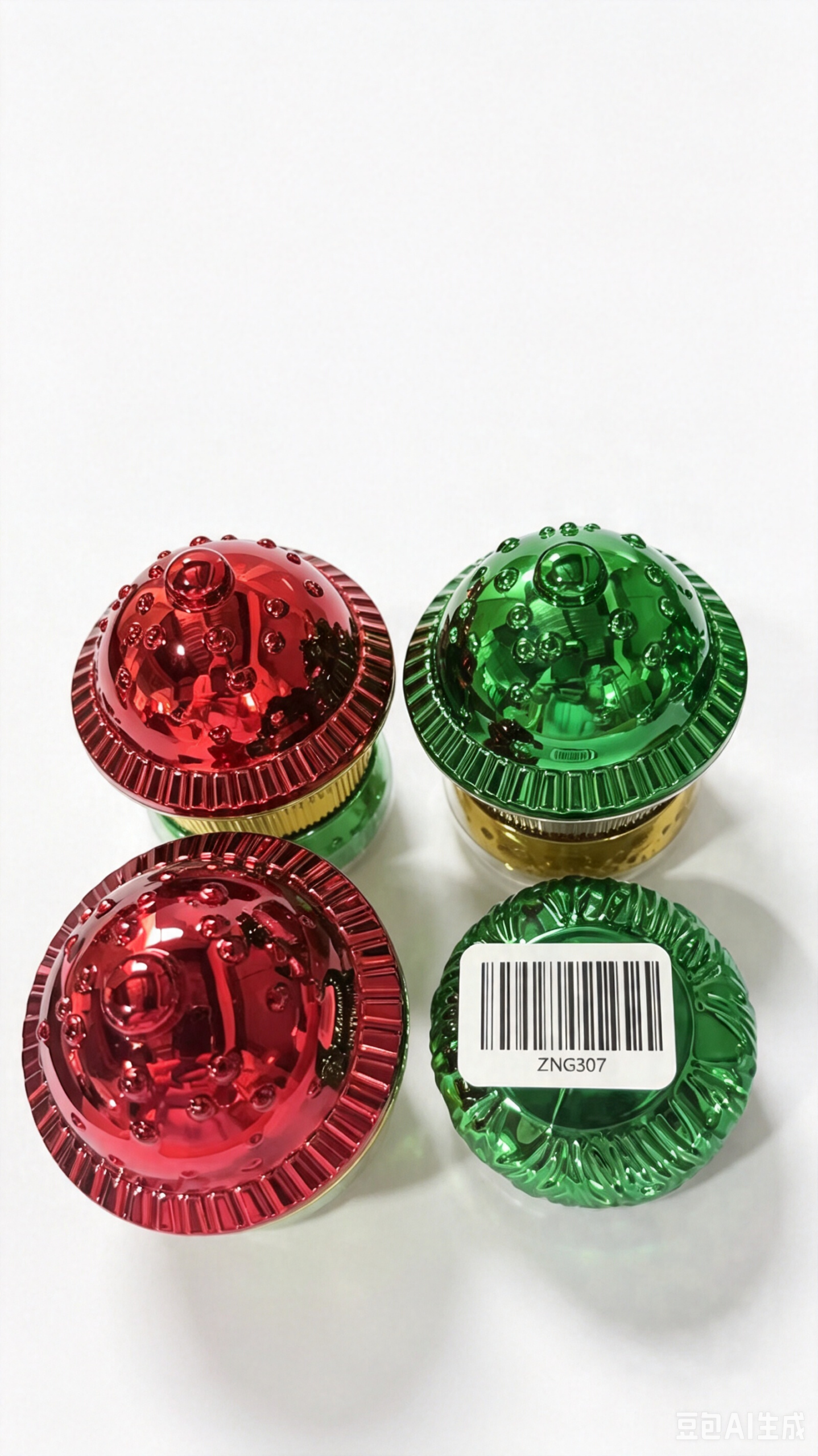 4-Layer Spotted Mushroom Herb Grinder, 59mm Diameter × 84mm Height, Mixed Color Transparent Acrylic Shell with Zinc Alloy Internal Grinding ZNG307C Parts, Jamaicain Psychedelic Cartoon Spice Crusher, 12pcs Retail Display Box ZNG307 - Image 8