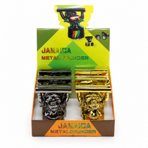 64mm 4-Layer Jamaica Weightlifter Man Herb Grinder, ZNG313D
