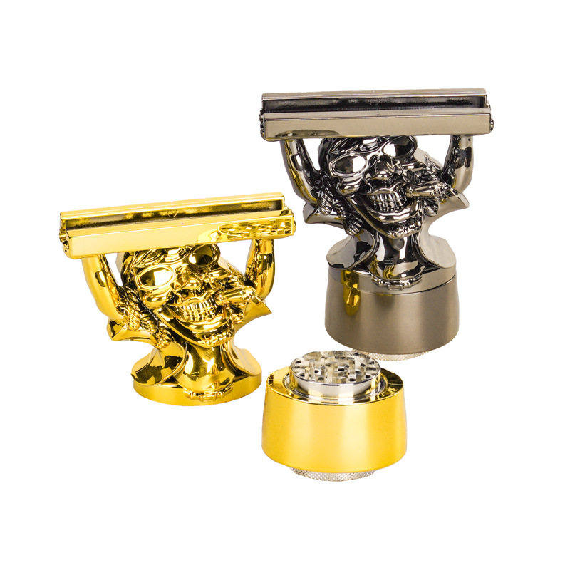 64mm 4-Layer Jamaica Weightlifter Man Herb Grinder, ZNG313D - Image 4