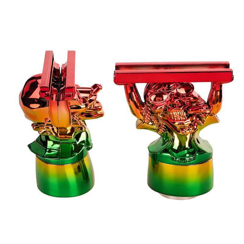 64mm 4-Layer Jamaica Weightlifter Man Herb Grinder, ZNG313D - Image 9