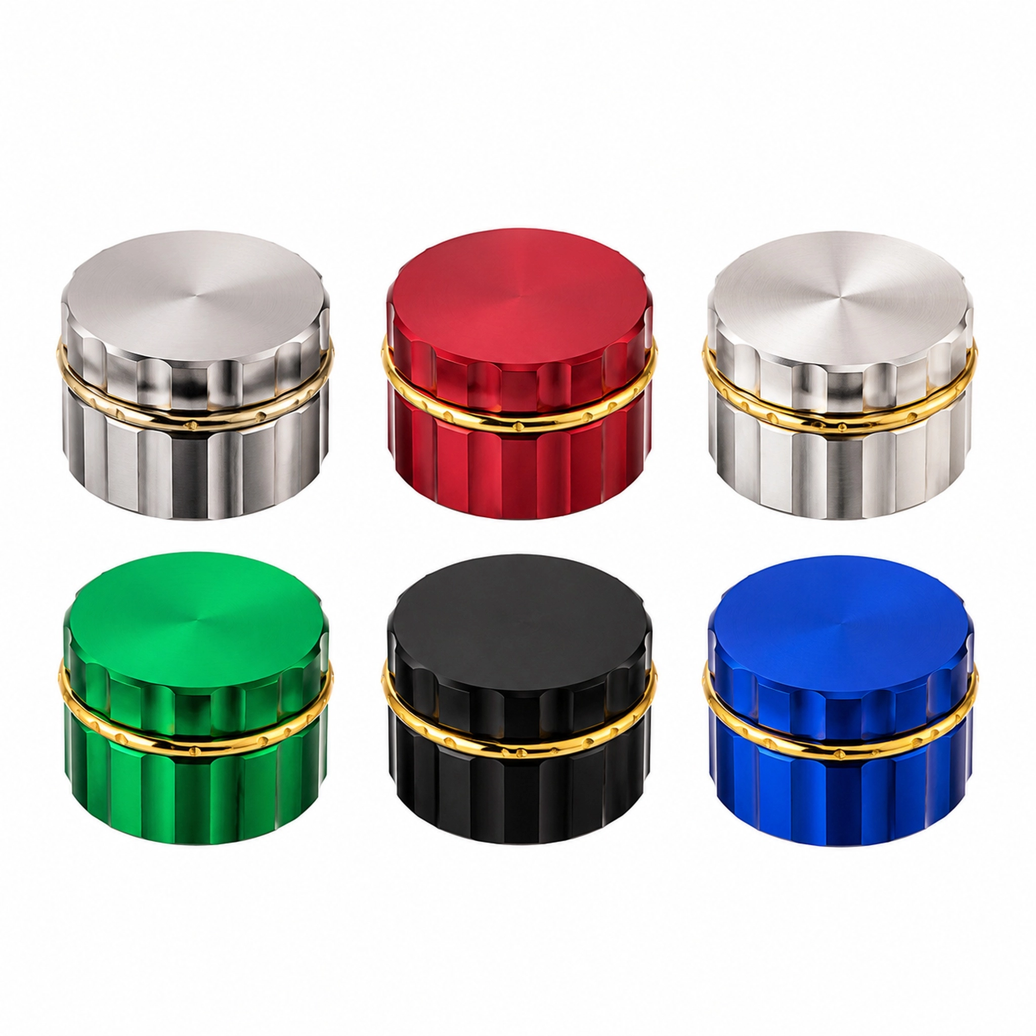 55mm 4-Part Zinc Alloy Tobacco Herb Grinder ZNG854
