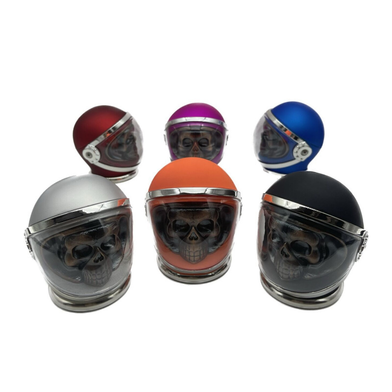 83mm 4-Layer Astronaut Helmet Skull Zinc Alloy Herb Grinder ZNG868 - Image 4