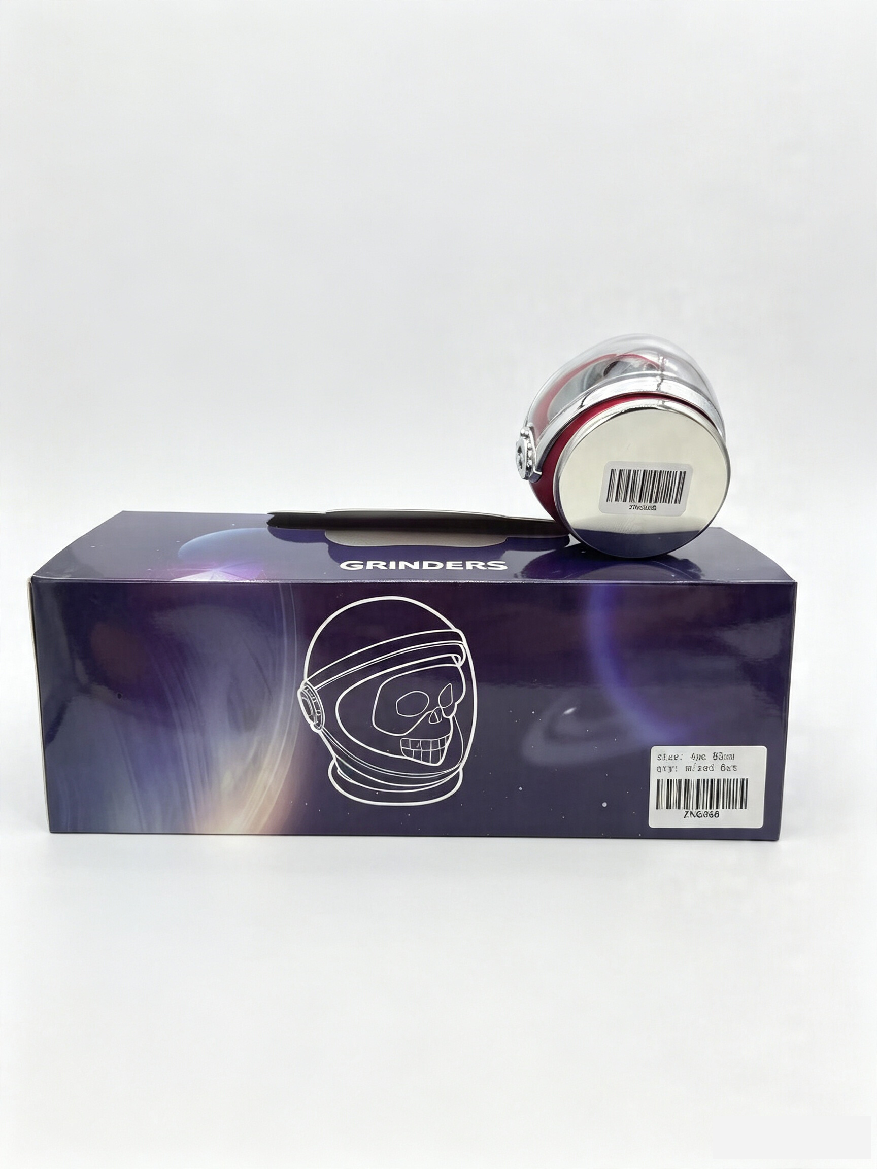 83mm 4-Layer Astronaut Helmet Skull Zinc Alloy Herb Grinder ZNG868 - Image 7