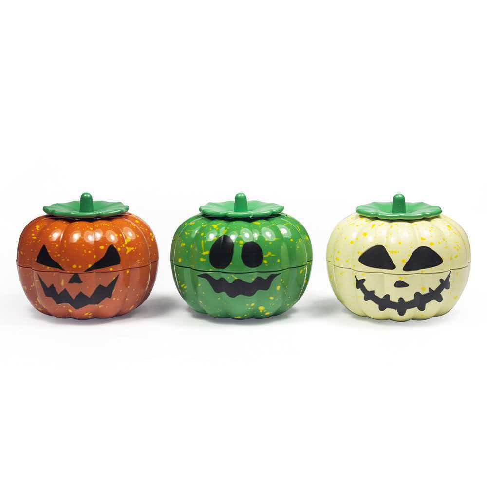 59×50mm 3 Layer Zinc Alloy Pumpkin Herb Grinder 59x50mm