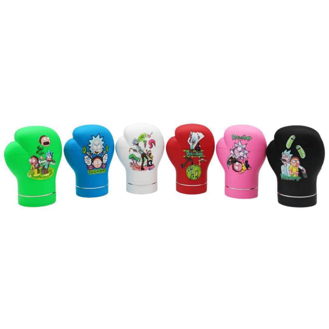 82×116mm 4 Layer Zinc Alloy Boxing Glove Herb Grinder ZNG875