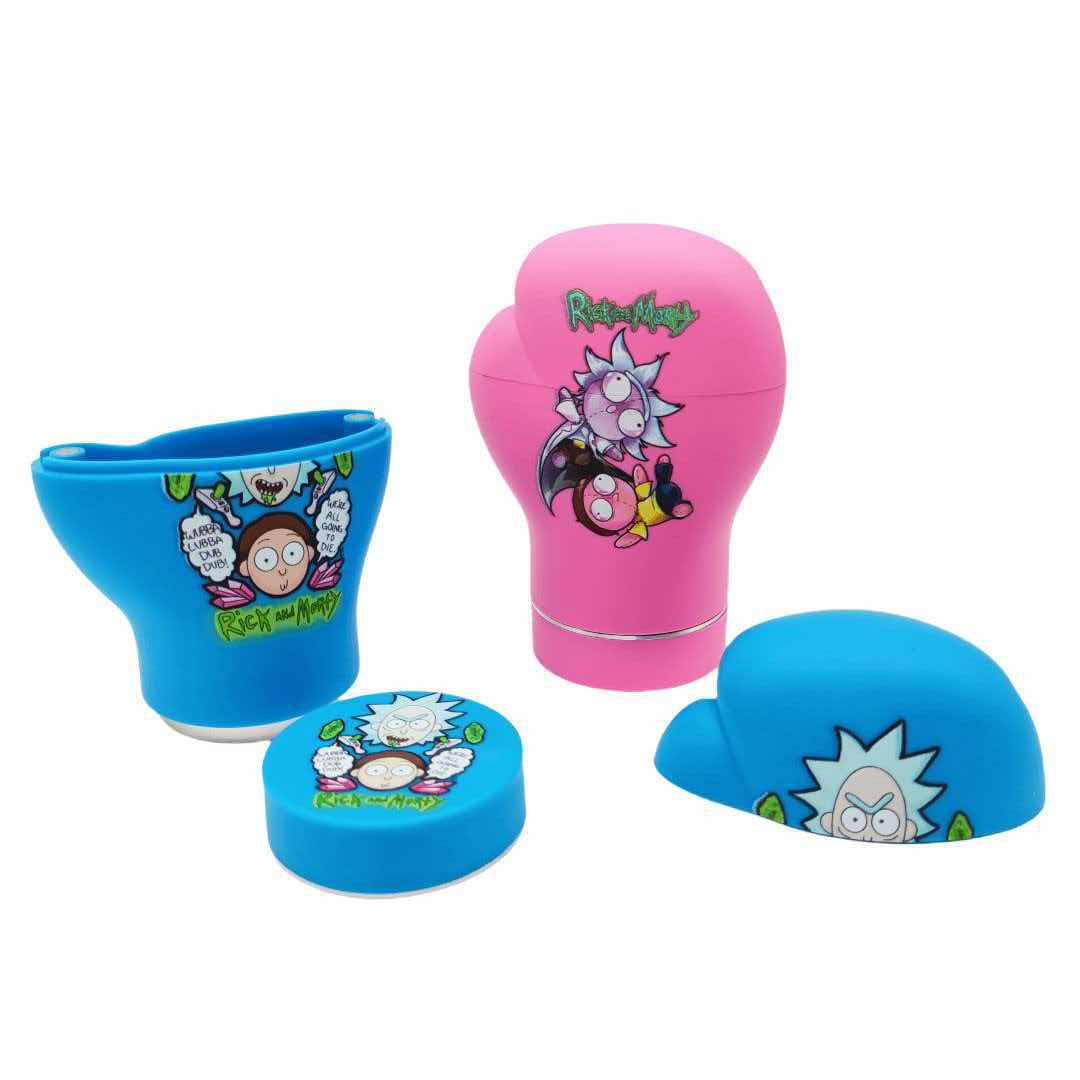 82×116mm 4 Layer Zinc Alloy Boxing Glove Herb Grinder ZNG875 - Image 4