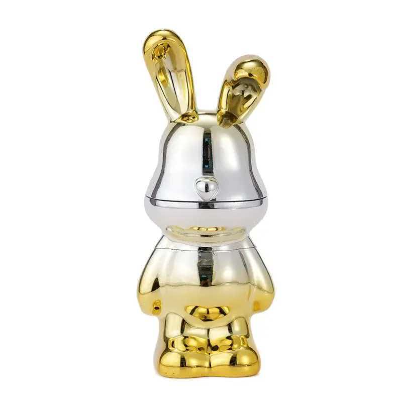 70×170mm 4 Layer Mirror Electroplated Bunny Zinc Alloy Herb Grinder ZNG876 - Image 10
