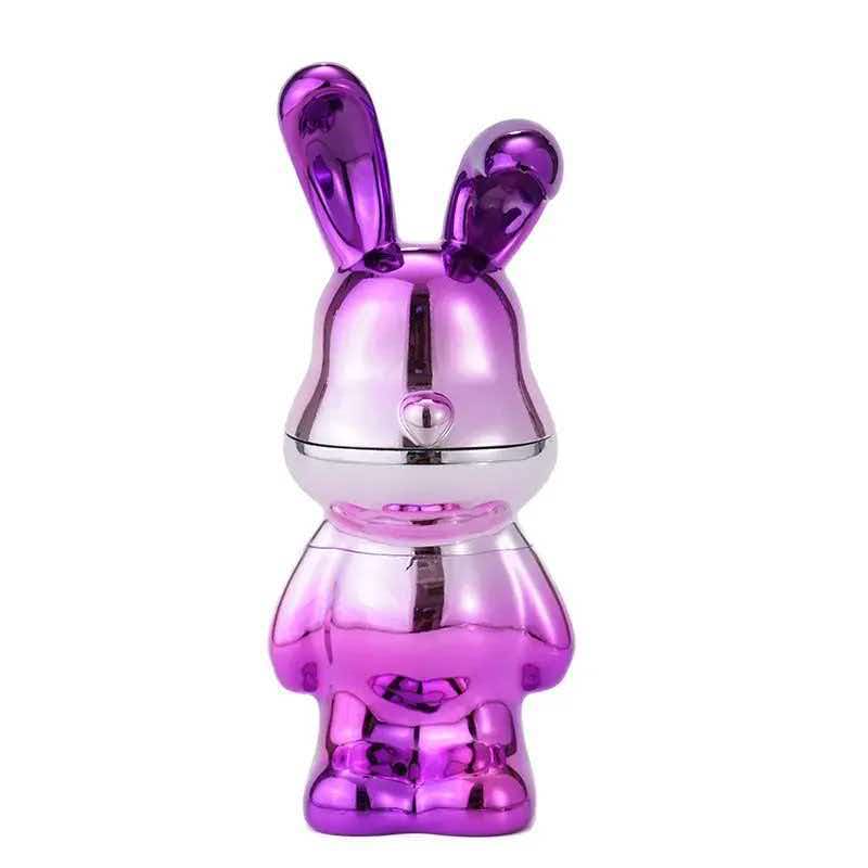 70×170mm 4 Layer Mirror Electroplated Bunny Zinc Alloy Herb Grinder ZNG876 - Image 5