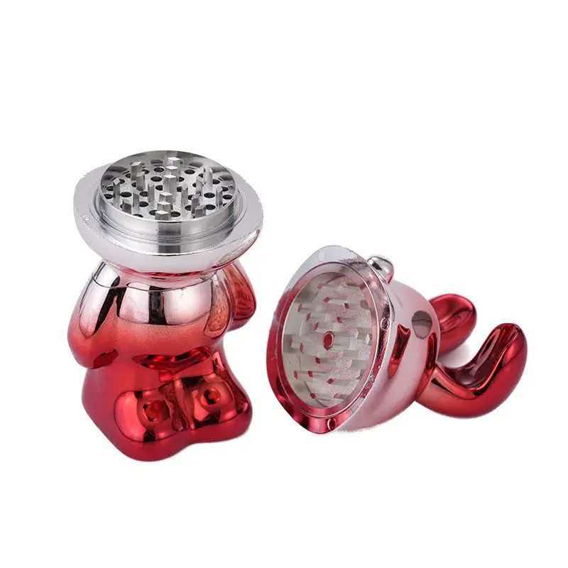 70×170mm 4 Layer Mirror Electroplated Bunny Zinc Alloy Herb Grinder ZNG876 - Image 7