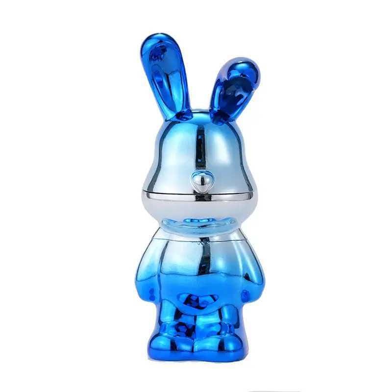 70×170mm 4 Layer Mirror Electroplated Bunny Zinc Alloy Herb Grinder ZNG876 - Image 8