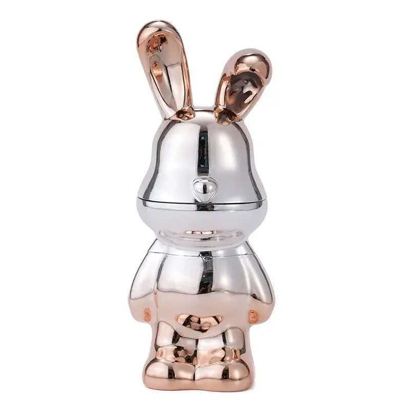 70×170mm 4 Layer Mirror Electroplated Bunny Zinc Alloy Herb Grinder ZNG876 - Image 9