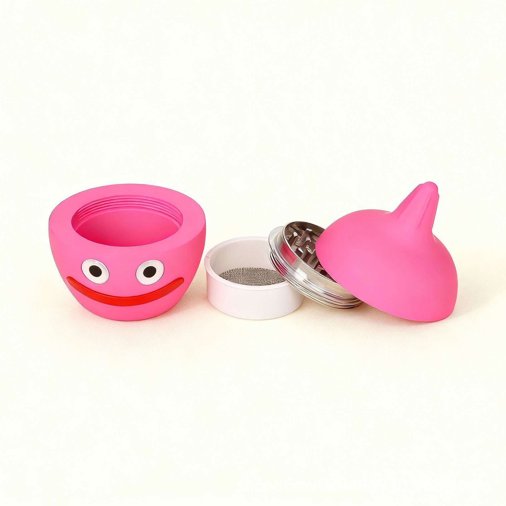 69×92mm 4 Layer Cute Cartoon Alien Zinc Alloy Herb Grinder ZNG882 - Image 4