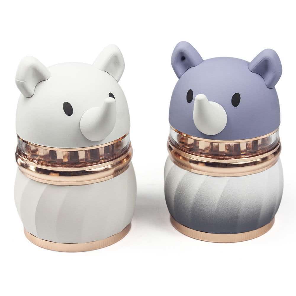 62×105mm 4 Layer Cartoon Pig Elephant Rhino Zinc Alloy Herb Grinder ZNG883 - Image 3