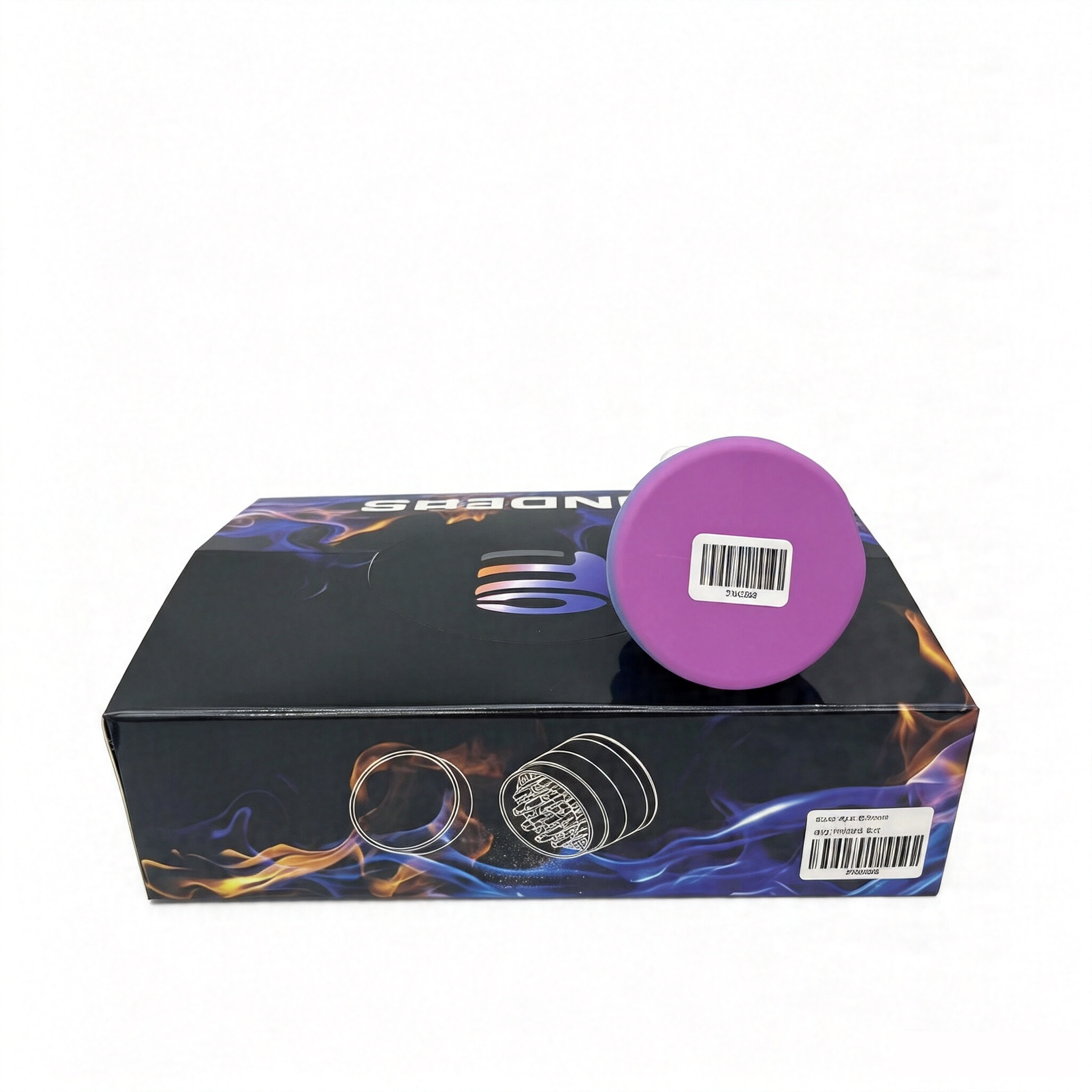 75×65mm 3 Layer Gradient Rainbow Poop Emoji Zinc Alloy Herb Grinder ZNG886 - Image 5