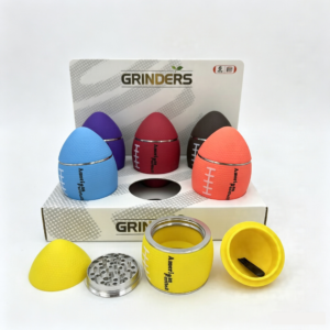 66×115mm 4 Layer American Football Zinc Alloy Herb Grinder ZNG887