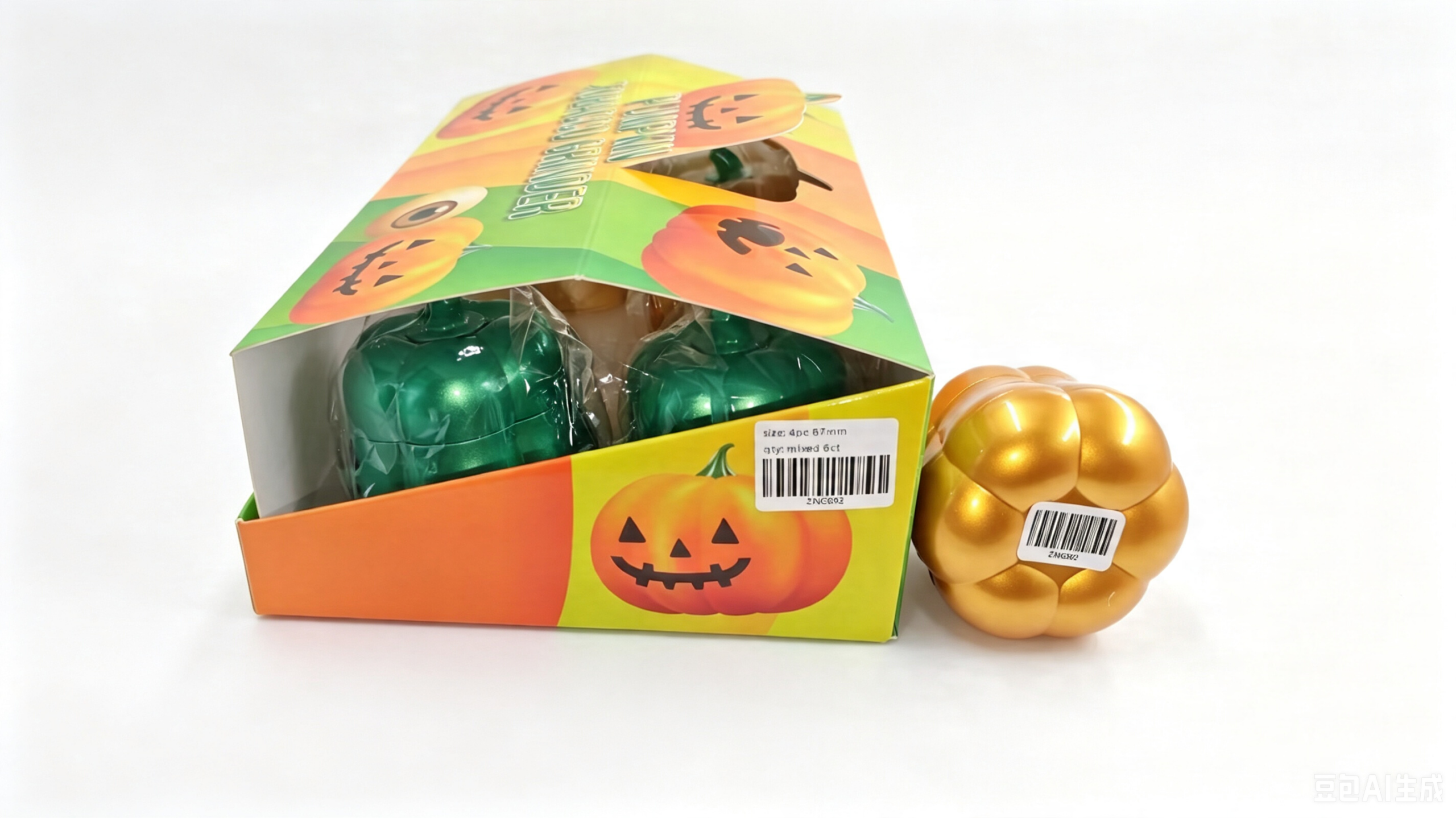 87×90mm Halloween Pumpkin 4-Layer Zinc Alloy Herb Grinder ZNG892 - Image 5