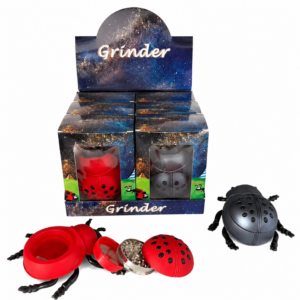 110×130×53mm Novelty 3D Ladybug Beetle 4-Layer Zinc Alloy Herb Grinder ZNG893