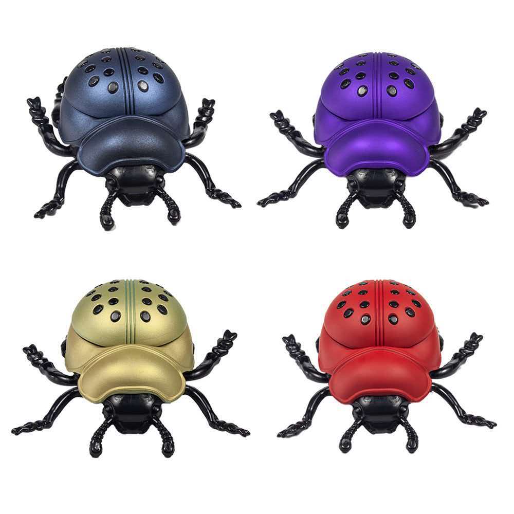 110×130×53mm Novelty 3D Ladybug Beetle 4-Layer Zinc Alloy Herb Grinder ZNG893