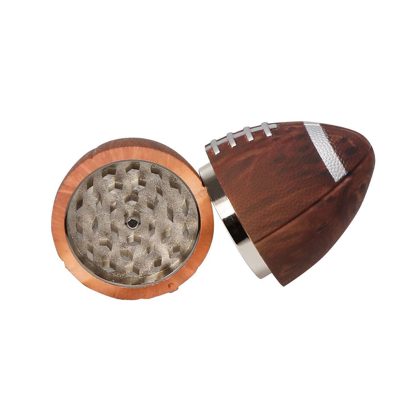 60×108mm American Football 4-Layer Zinc Alloy Herb Grinder ZNG894 - Image 4