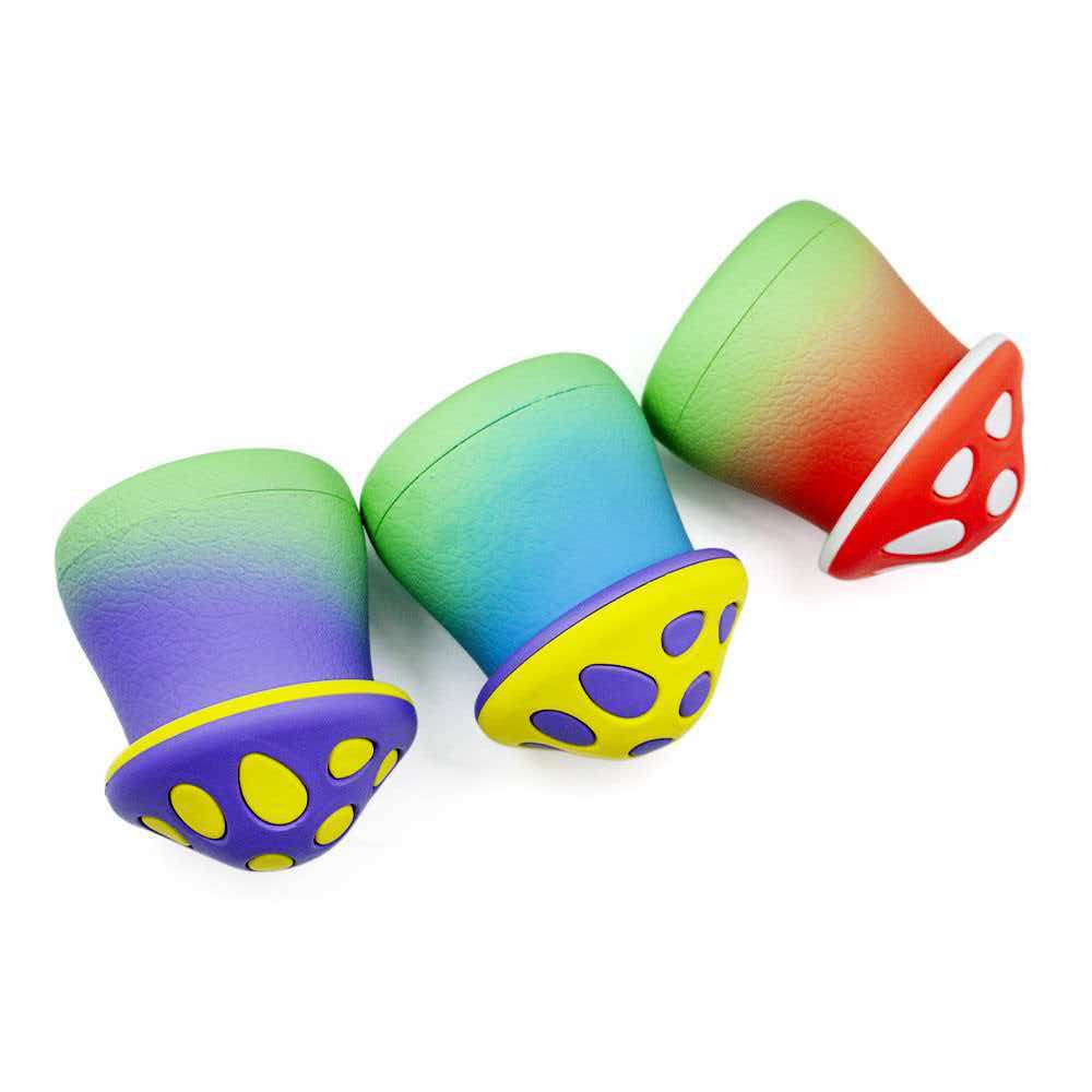 55×67mm Cute Spotted Mushroom 4-Layer Zinc Alloy Herb Grinder ZNG897 - Image 3