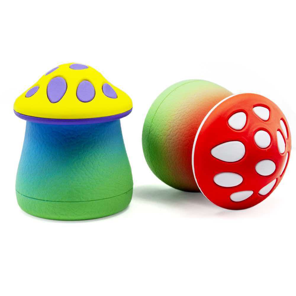 55×67mm Cute Spotted Mushroom 4-Layer Zinc Alloy Herb Grinder ZNG897 - Image 4