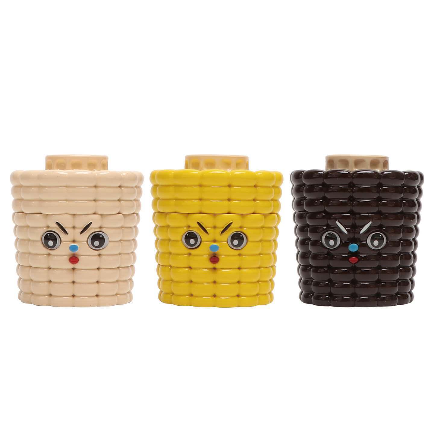 65x71mm Cute Corn Shaped Herb Grinder 4 Layer Zinc Alloy Tobacco Grinder ZNG899 - Image 5
