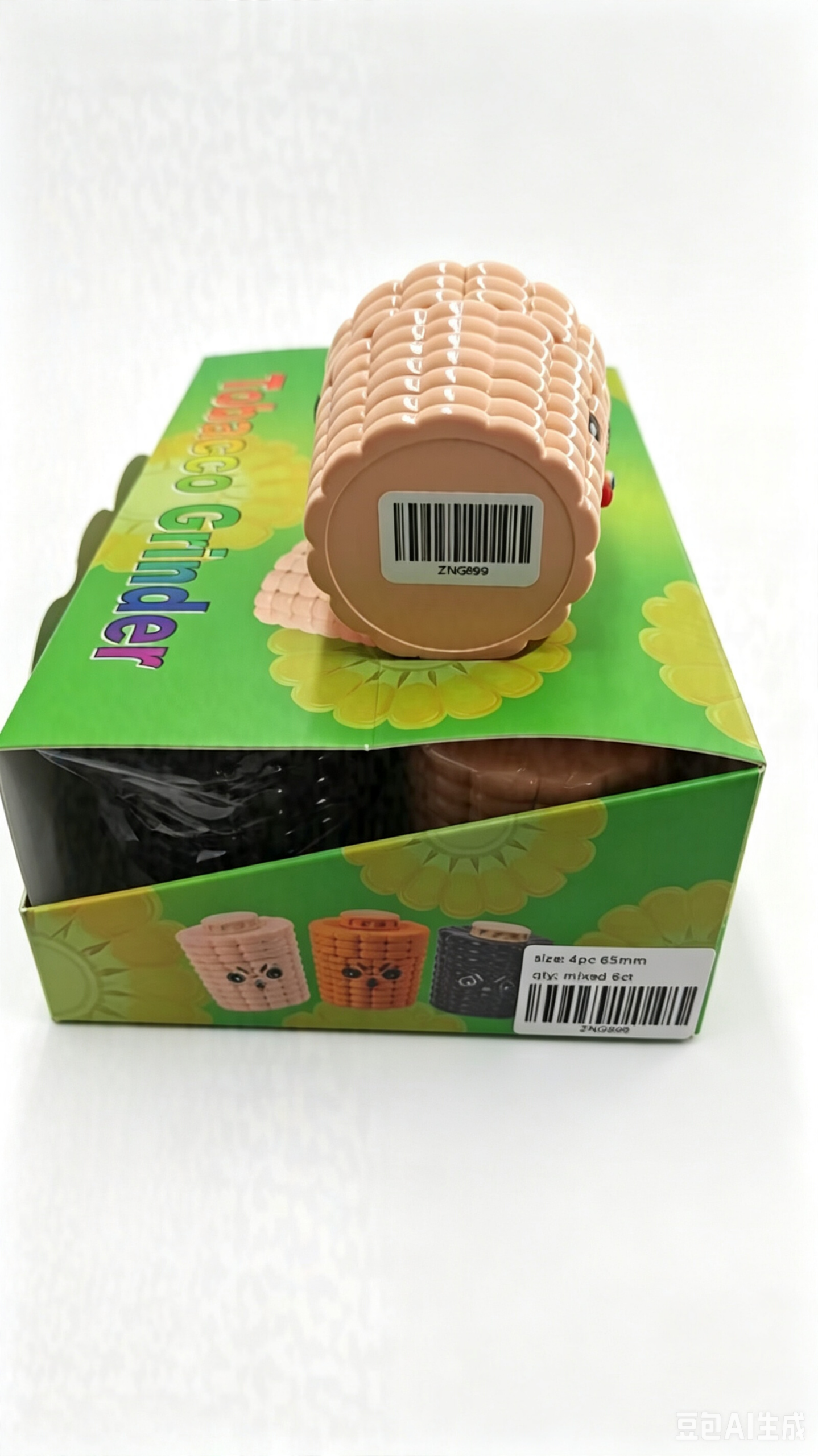 65x71mm Cute Corn Shaped Herb Grinder 4 Layer Zinc Alloy Tobacco Grinder ZNG899 - Image 6