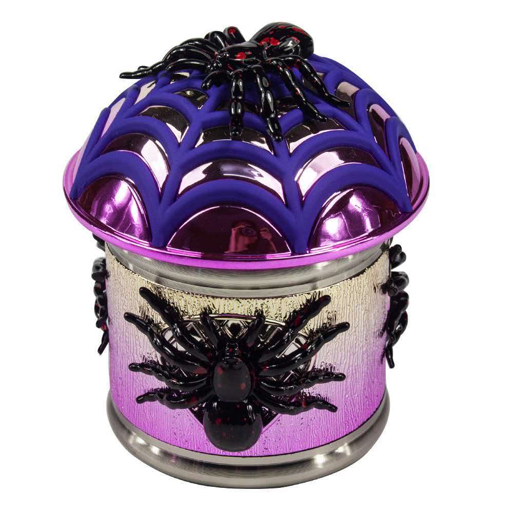 80x92mm Gothic 3D Spider Web Herb Grinder 4 Layer Zinc Alloy Tobacco Spice Grinder ZNG900 - Image 5