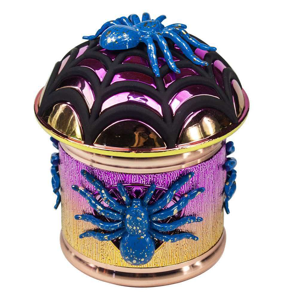 80x92mm Gothic 3D Spider Web Herb Grinder 4 Layer Zinc Alloy Tobacco Spice Grinder ZNG900 - Image 7